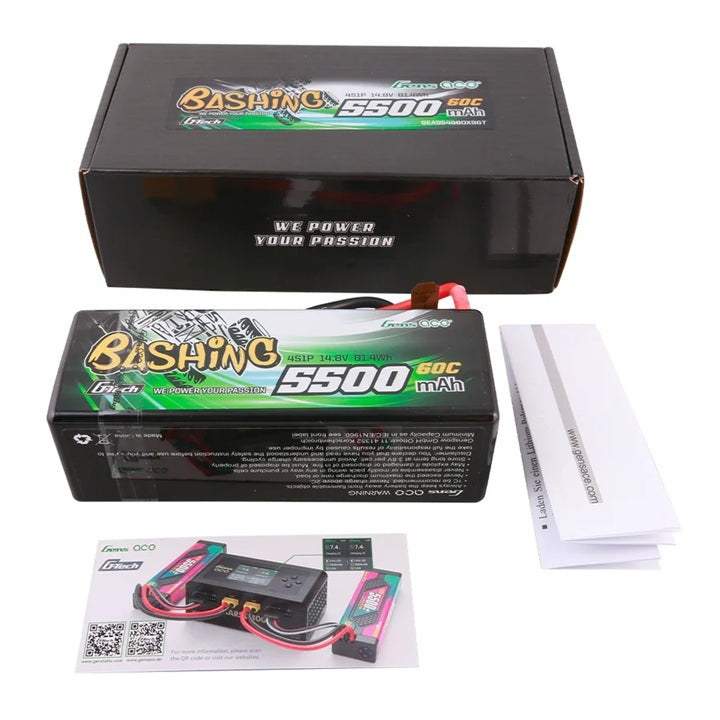 Gens ACE 格氏 G-Tech 智慧型硬殼鋰電池 4S 14.8v 5500mAh 60C