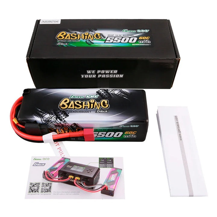 Gens ACE 格氏 G-Tech 智慧型硬殼鋰電池 3S 11.1v 5500mAh 60C