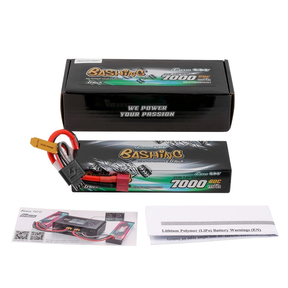 Gens ACE 格氏 G-Tech 智慧型硬殼鋰電池 2S 7.4v 7000mAh 60C