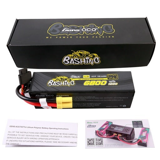 Gens ACE 格氏 BASHING 大容量硬殼鋰電池 4S 14.8v 6800mAh 120C