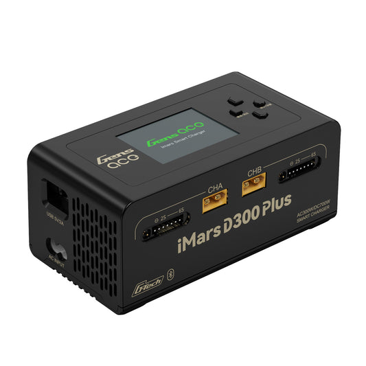 Gens ACE 格氏 iMARS D300 PLUS G-Tech 智能型平衡雙通道鋰電池充電器 1-6S 16A (黑)
