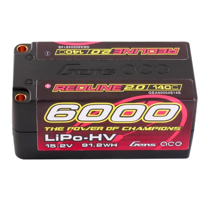 Gens ACE 格氏 REDLINE 2.0 競賽級高壓鋰電池 4S 15.2v 6000mAh 140C 短電