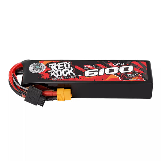Gens ACE 格氏 REDROCK 智慧型鋰電池帶電量顯示 3S 11.1v 6100mAh 70C