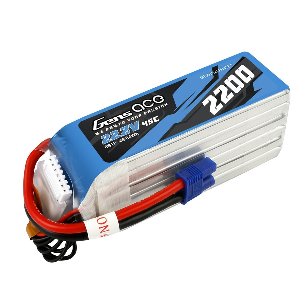 Gens ACE 格氏 Bashing 2.2A 6S 22.2v 45C 軟包藍外銷款 EC3插頭