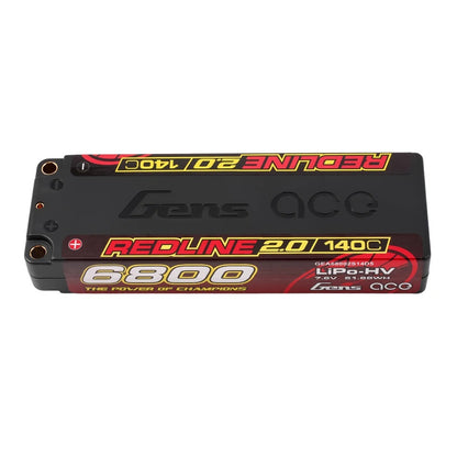Gens ACE 格氏 REDLINE 2.0 競賽級高壓鋰電池 2S 7.6v 6800mAh 140C 長電