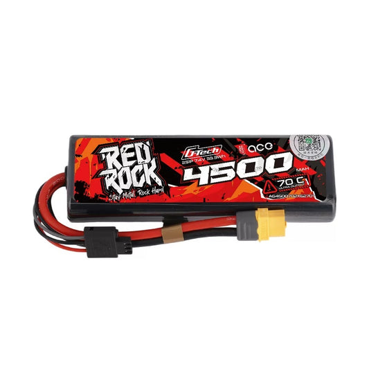Gens ACE 格氏 REDROCK 硬殼橢圓鋰電池 2S 7.4v 4500mAh 70C 田宮用