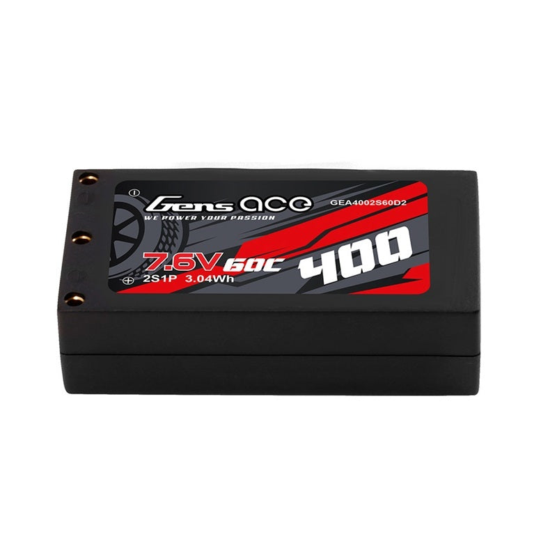 Gens ACE 格氏 Bashing 400mAh 2S 7.4v 60C 硬殼迷你鋰電 蚊車 Mini-Z 適用