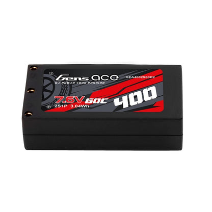 Gens ACE 格氏 Bashing 400mAh 2S 7.4v 60C 硬殼迷你鋰電 蚊車 Mini-Z 適用