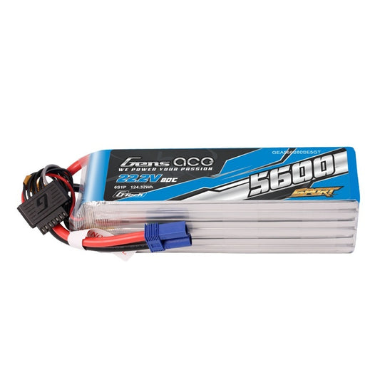 Gens ACE 格氏 Bashing G-Tech 5.6A 6S 22.2v 80C 軟包藍外銷款 EC5插頭