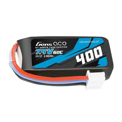 Gens ACE 格氏 Bashing 400mAh 2S 7.4v 60C 軟包迷你鋰電 蚊車 Mini-Z 250級直升機適用