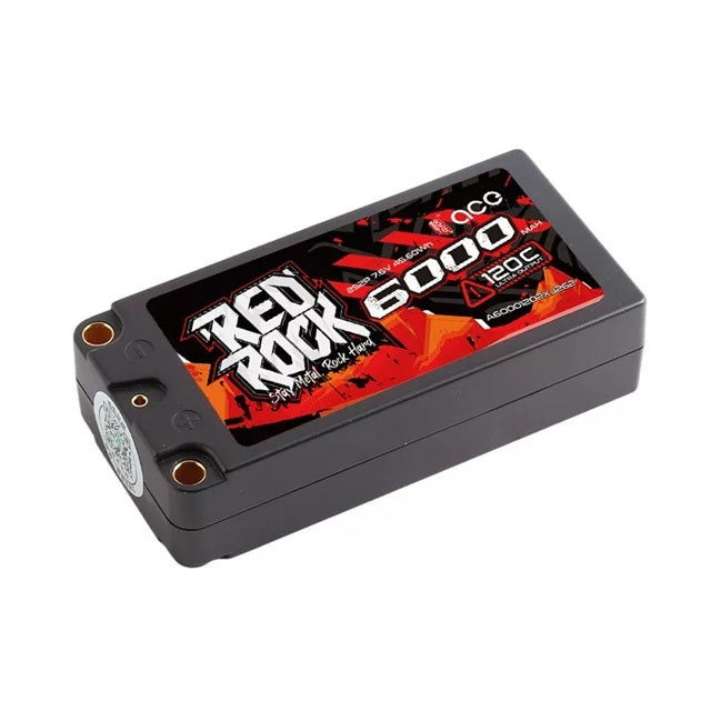 Gens ACE 格氏 REDROCK 硬殼高壓鋰電池 2S 7.6v 6000mAh 120C 短電