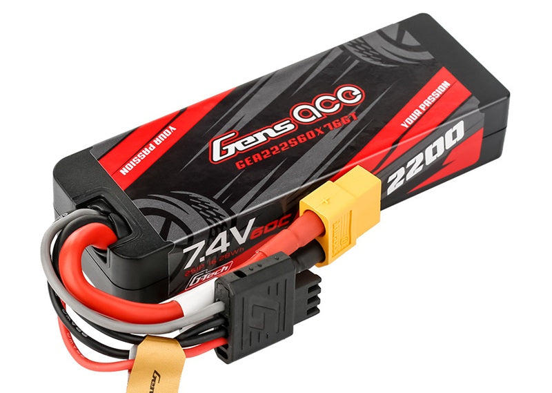 Gens ACE 格氏 G-Tech 智慧型硬殼鋰電池 2S 7.4v 2200mAh 60C