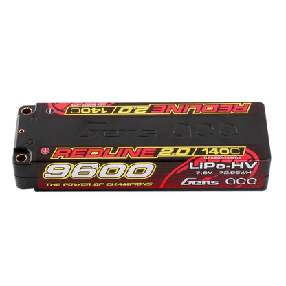Gens ACE 格氏 REDLINE 2.0 競賽級大容量高壓鋰電池 2S 7.6v 9600mAh 140C 長電