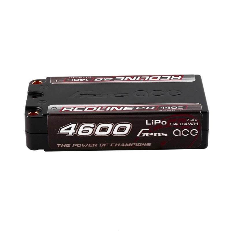 Gens ACE 格氏 REDLINE 2.0 競賽級常壓鋰電池 2S 7.4v 4600mAh 140C 短電