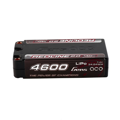 Gens ACE 格氏 REDLINE 2.0 競賽級常壓鋰電池 2S 7.4v 4600mAh 140C 短電