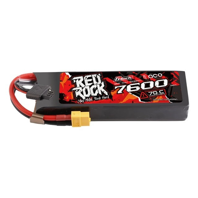 Gens ACE 格氏 REDROCK 智慧型鋰電池帶電量顯示 2S 7.4v 7600mAh 70C