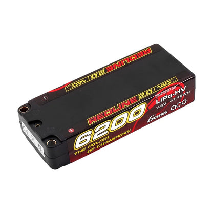 Gens ACE 格氏 REDLINE 2.0 競賽級中型長度高壓鋰電池 2S 7.6v 6200mAh 140C 中電