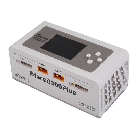 Gens ACE 格氏 iMARS D300 PLUS G-Tech 智能型平衡雙通道鋰電池充電器 1-6S 16A (白)