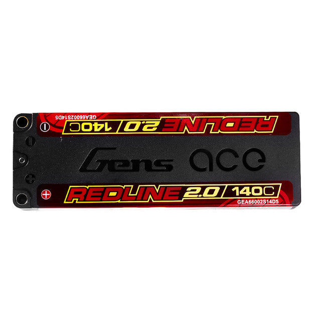 Gens ACE 格氏 REDLINE 2.0 競賽級超低重心高壓鋰電池 2S 7.6v 6600mAh 140C 薄長電