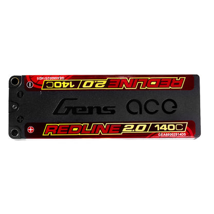 Gens ACE 格氏 REDLINE 2.0 競賽級超低重心高壓鋰電池 2S 7.6v 6600mAh 140C 薄長電