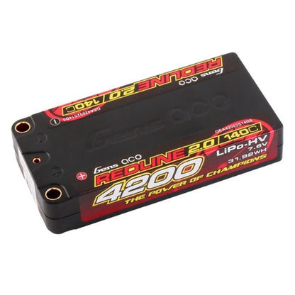 Gens ACE 格氏 REDLINE 2.0 競賽級短型高壓鋰電池 2S 7.6v 4200mAh 140C 短電