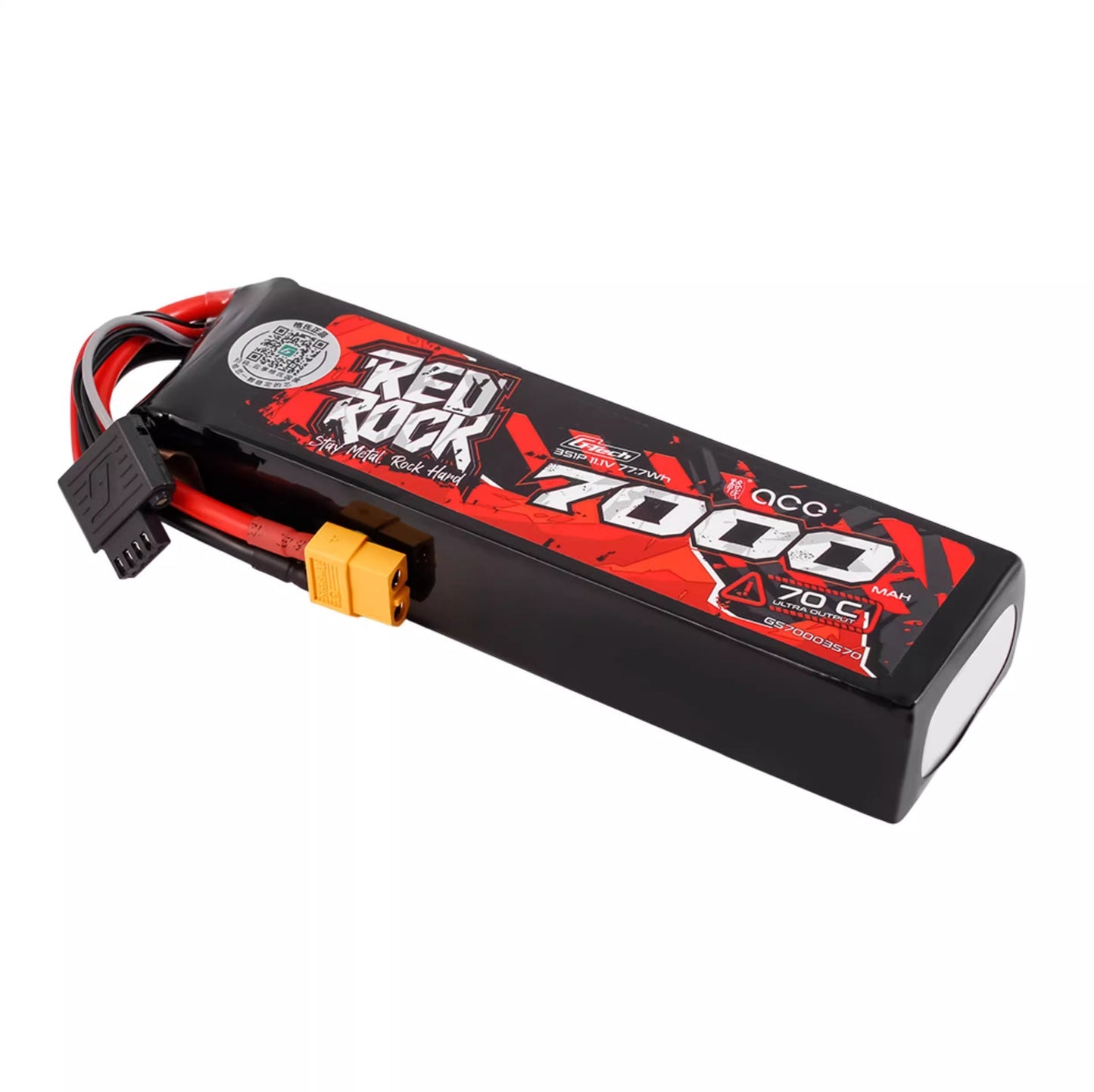 Gens ACE 格氏 REDROCK 智慧型鋰電池帶電量顯示 3S 11.1v 7000mAh 70C