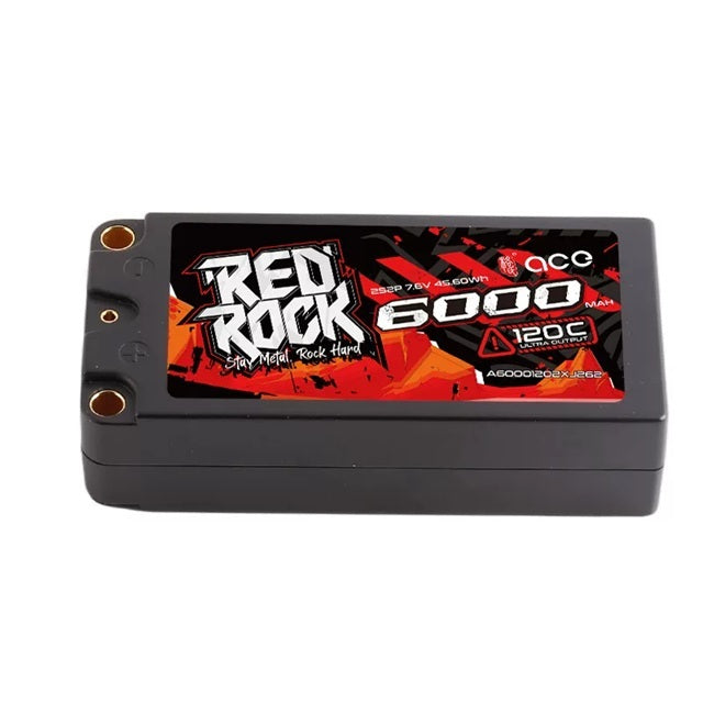 Gens ACE 格氏 REDROCK 硬殼高壓鋰電池 2S 7.6v 6000mAh 120C 短電
