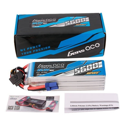 Gens ACE 格氏 Bashing G-Tech 5.6A 6S 22.2v 80C 軟包藍外銷款 EC5插頭