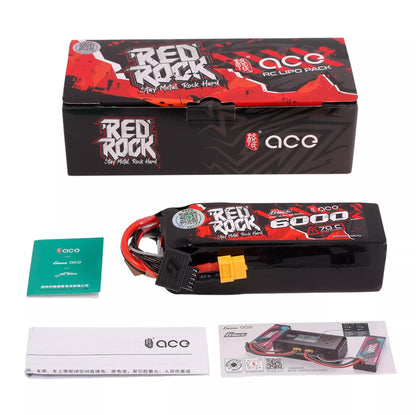 Gens ACE 格氏 REDROCK 智慧型鋰電池帶電量顯示 4S 14.8v 6000mAh 70C