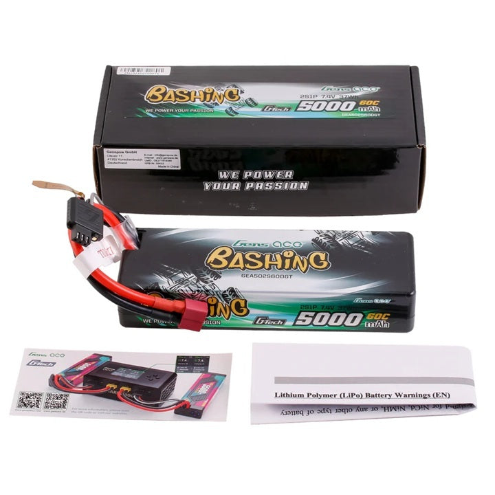 Gens ACE 格氏 G-Tech 智慧型硬殼鋰電池 2S 7.4v 5000mAh 60C