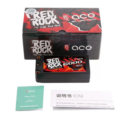 Gens ACE 格氏 REDROCK 硬殼高壓鋰電池 2S 7.6v 6000mAh 120C 短電