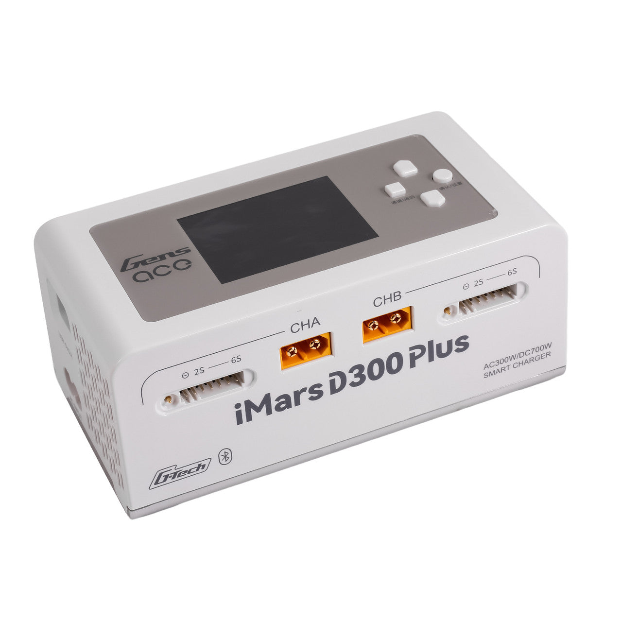Gens ACE 格氏 iMARS D300 PLUS G-Tech 智能型平衡雙通道鋰電池充電器 1-6S 16A (白)