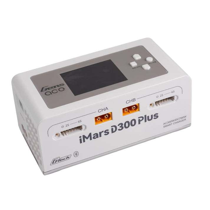 Gens ACE 格氏 iMARS D300 PLUS G-Tech 智能型平衡雙通道鋰電池充電器 1-6S 16A (白) – Gens ...