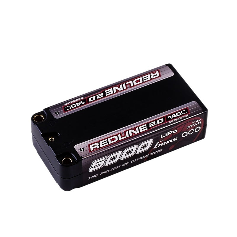 Gens ACE 格氏 REDLINE 2.0 競賽級常壓鋰電池 2S 7.4v 5000mAh 140C 短電