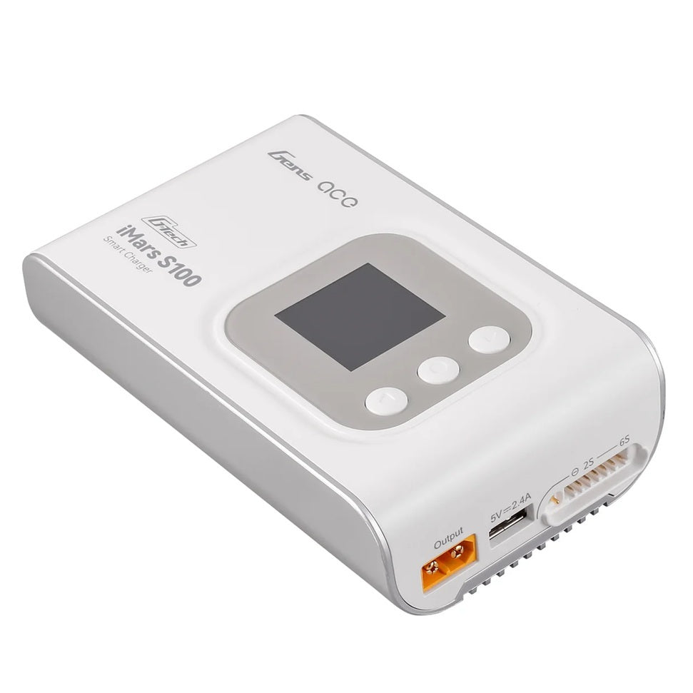 Gens ACE 格氏 iMARS S100 G-Tech 智能型平衡鋰電池充電器 2-6S 10A (白)