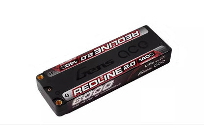 Gens ACE 格氏 REDLINE 2.0 競賽級常壓鋰電池 2S 7.4v 6000mAh 140C 長電