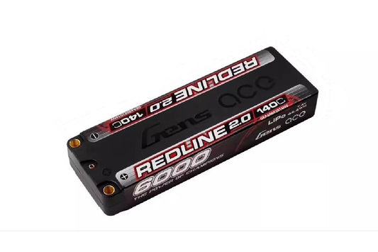 Gens ACE 格氏 REDLINE 2.0 競賽級常壓鋰電池 2S 7.4v 6000mAh 140C 長電