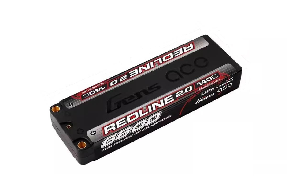 Gens ACE 格氏 REDLINE 2.0 競賽級常壓鋰電池 2S 7.4v 6600mAh 140C 長電
