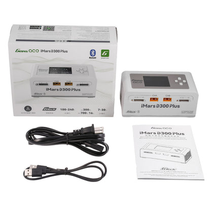 Gens ACE 格氏 iMARS D300 PLUS G-Tech 智能型平衡雙通道鋰電池充電器 1-6S 16A (白)