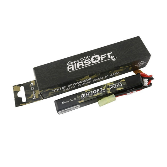 Gens ACE 格氏 AIRSOFT 生存遊戲裝備用鋰電池 2S 7.4v 1400mAh 25C 田宮小綠頭
